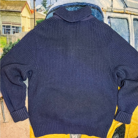 Duluth Trading Co Men's Blue Cardigan Sweater - Picture 6 of 6
